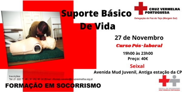 Cursos Suporte Básico de Vida - 27 Novembro 2020
